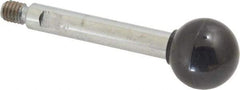 Gibraltar - 5/16-18 Stem, 1" Knob Diam, 3/8" Shaft Diam, Gear Lever Arm with Ball Knob - 7/16" Thread Length, 3.1" Handle Length, Steel Shaft, Phenolic Knob - Exact Tool & Supply