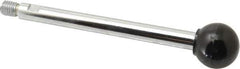 Gibraltar - 1/2-13 Stem, 1-3/8" Knob Diam, 0.55" Shaft Diam, Gear Lever Arm with Ball Knob - 5/8" Thread Length, 7" Handle Length, Steel Shaft, Phenolic Knob - Exact Tool & Supply