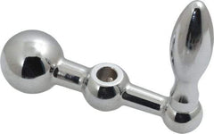 Gibraltar - 9/16" Hub Diam x 9/16" Hub Height Solid Crank Handle - 5/16" Reamed Bore, 1" Knob Diam, 2-9/16" High, 2-1/2" Center to Center, Steel - Exact Tool & Supply