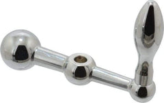 Gibraltar - 11/16" Hub Diam x 11/16" Hub Height Solid Crank Handle - 3/8" Reamed Bore, 1-1/4" Knob Diam, 3-1/4" High, 4" Center to Center, Steel - Exact Tool & Supply