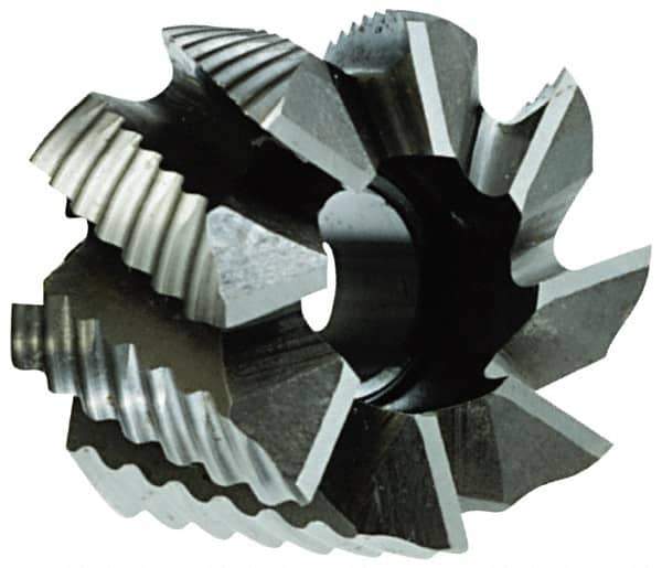 Keo - 4" Diam, 1-1/2" Arbor Hole Diam, 2-1/4" Length of Cut, 10 Flute, Cobalt, Rougher Shell End Mill - Right Hand Cut, Right Hand Spiral Flute, Uncoated - Exact Tool & Supply