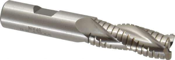Value Collection - 5/8" Diam, 1-5/8" LOC, 3 Flute Cobalt Roughing & Finishing Square End Mill - Uncoated, 3-3/4" OAL, 5/8" Shank Diam, Weldon Shank, 30° Helix, Non-Centercutting - Exact Tool & Supply