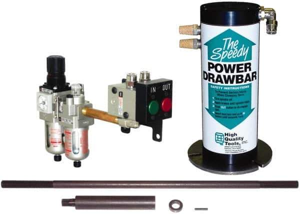 High Quality Tools - 23" OAL, 7" Hex Length, 4" Bar Length, 5/8-11 Milling Machine Drawbar - Compatible with Universal 40 Taper Mills - Exact Tool & Supply