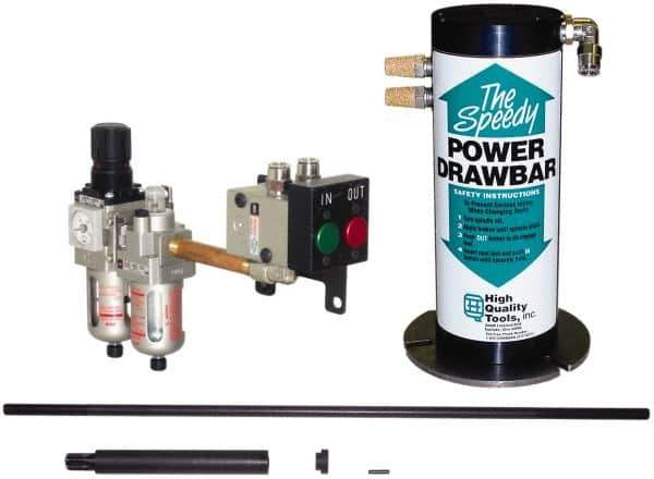 High Quality Tools - 23" OAL, 7" Hex Length, 4" Bar Length, 7/16-20 Milling Machine Drawbar - Compatible with Universal R8 Mills - Exact Tool & Supply