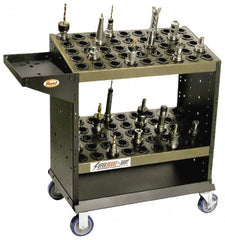 Huot - 52 Tool Capacity, HSK100A Taper Size SuperScoot CNC Tool Cart - Exact Tool & Supply