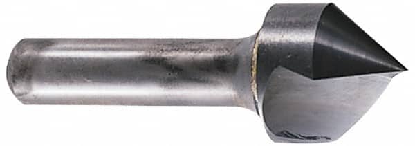 Hertel - 1-1/4" Head Diam, 3/4" Shank Diam, 1 Flute 82° Solid Carbide Countersink - Exact Tool & Supply