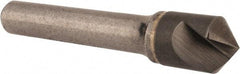 Hertel - 1/2" Head Diam, 3/8" Shank Diam, 1 Flute 100° Solid Carbide Countersink - Bright Finish, 2-1/2" OAL, Single End, Straight Shank, Right Hand Cut - Exact Tool & Supply
