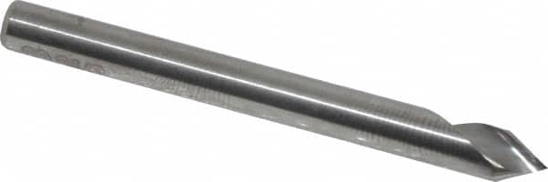 Hertel - 3/16" Head Diam, 3/16" Shank Diam, 1 Flute 60° Solid Carbide Countersink - Exact Tool & Supply