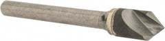 Hertel - 3/8" Head Diam, 1/4" Shank Diam, 1 Flute 82° Solid Carbide Countersink - Exact Tool & Supply