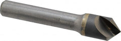 Hertel - 1/2" Head Diam, 3/8" Shank Diam, 1 Flute 90° Solid Carbide Countersink - Exact Tool & Supply