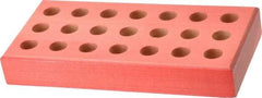 Made in USA - 21 Collet, DA200 Wood Collet Rack and Tray - 3-1/4 Inch Wide x 1 Inch High x 6-7/8 Inch Long - Exact Tool & Supply