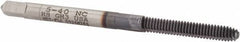 Hertel - #5-40 UNC H3 Thread Limit Bottoming Thread Forming Tap - High Speed Steel, TiCN Finish, 1-15/16" OAL - Exact Tool & Supply