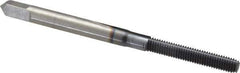 Hertel - M3x0.50 Metric Coarse D5 Thread Limit Bottoming Thread Forming Tap - High Speed Steel, TiCN Finish, 1-15/16" OAL - Exact Tool & Supply