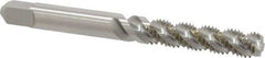 Hertel - 1/4-28 UNF 3 Flute 3B Bottoming Spiral Flute Tap - High Speed Steel, 2-1/2" OAL, Right Hand Flute, Right Hand Thread, H3 - Exact Tool & Supply