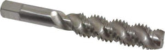 Hertel - 1/2-13 UNC 3 Flute 3B Plug Spiral Flute Tap - High Speed Steel, 3-3/8" OAL, Right Hand Flute, Right Hand Thread, H3 - Exact Tool & Supply