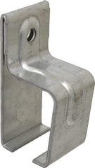 National Mfg. - 300 Lb Capacity, Galvanized, Single Box Rail Bracket - 2" Long, 4-1/2" High, 2-1/4" Wide - Exact Tool & Supply