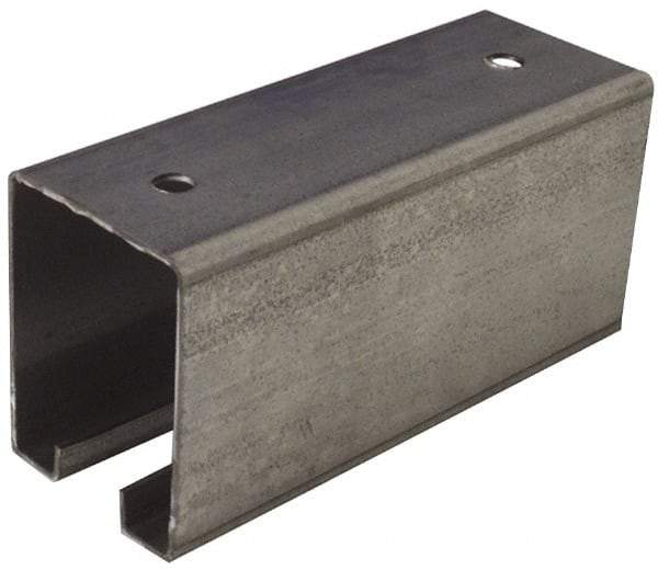 National Mfg. - 10 Ft Long, 450 Lb Capacity, Straight Boxrail - Galvanized, Series 5116 - Exact Tool & Supply