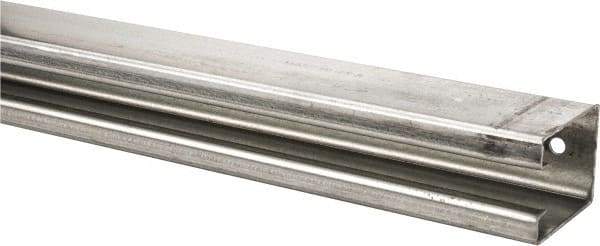 National Mfg. - 12 Ft Long, 450 Lb Capacity, Straight Boxrail - Galvanized, Series 5116 - Exact Tool & Supply