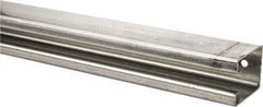 National Mfg. - 12 Ft Long, 450 Lb Capacity, Straight Boxrail - Galvanized, Series 5116 - Exact Tool & Supply