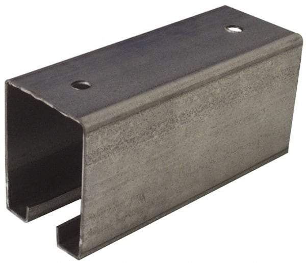National Mfg. - 8 Ft Long, 450 Lb Capacity, Straight Boxrail - Galvanized, Series 5116 - Exact Tool & Supply