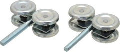 National Mfg. - 2 Piece, Zinc, Box Rail Hanger with Bolt - Use with Square Box Track - Exact Tool & Supply