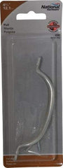 National Mfg. - 4.777" Long x 0.7" Wide x 1.005" High, Utility Pull - Zinc Plated, Steel, 4.153" Center to Center - Exact Tool & Supply