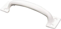 National Mfg. - 5.75" Long x 1-1/2" Wide x 1.34" High, Utility Pull - White Finish, Steel, 4.63" Center to Center - Exact Tool & Supply