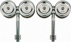 National Mfg. - 2 Piece, Zinc, Box Track Trolley - Use with Square Box Track - Exact Tool & Supply
