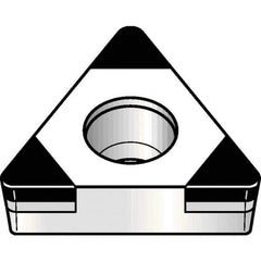 Kennametal - TCGW1.81.51 MT Grade KBH20 PCBN Turning Insert - Nano-Composite Finish, 60° Triangle, 7/32" Inscr Circle, 3/32" Thick, 1/64" Corner Radius - Exact Tool & Supply