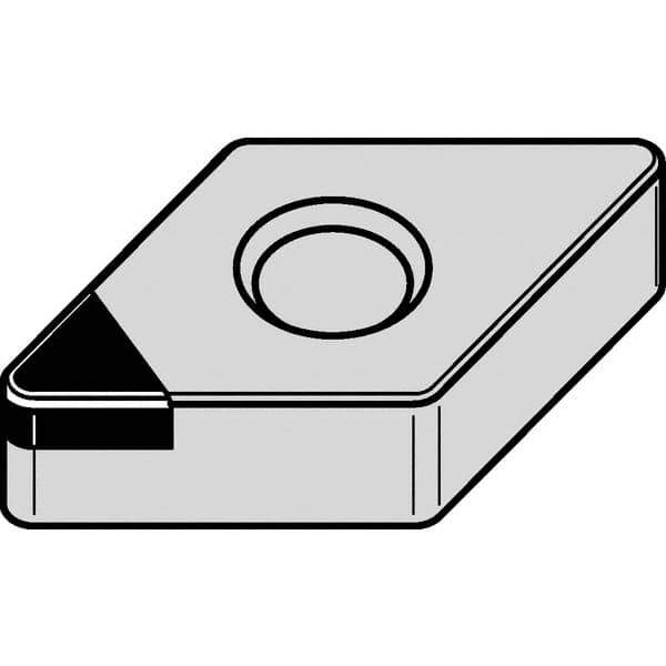 Kennametal - DNGA432 F Grade KD1400 Polycrystalline Diamond (PCD) Turning Insert - 55° Diamond, 1/2" Inscr Circle, 3/16" Thick, 1/32" Corner Radius - Exact Tool & Supply