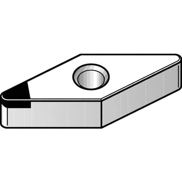 Kennametal - VNGA332 F Grade KD1400 Polycrystalline Diamond (PCD) Turning Insert - 35° Diamond, 3/8" Inscr Circle, 3/16" Thick, 1/32" Corner Radius - Exact Tool & Supply