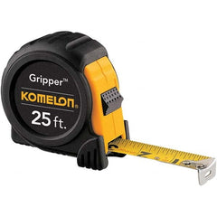 Komelon - 25' x 1" Yellow Blade Tape Measure - Exact Tool & Supply
