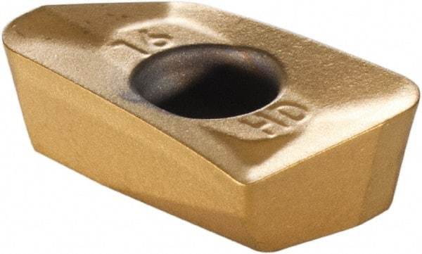 Kennametal - EP1016 Grade KC725M Carbide Milling Insert - TiN/TiCN/TiN Finish, 0.1476" Thick, 1.6mm Corner Radius - Exact Tool & Supply