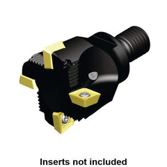 Kennametal - 40mm Cut Diam, 11mm Max Depth of Cut, Indexable Plunge End Mill - M16 Modular Connection, SD.T 43.. Insert Style, Through Coolant - Exact Tool & Supply