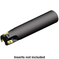 Kennametal - 20mm Cut Diam, 9.8mm Max Depth of Cut, 20mm Shank Diam, 170mm OAL, Indexable Square Shoulder End Mill - EC10.., EP10.. Inserts, Cylindrical Shank, 0° Lead Angle, Through Coolant - Exact Tool & Supply