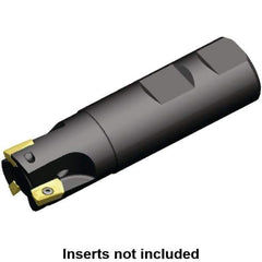 Kennametal - 32mm Cut Diam, 10mm Max Depth of Cut, 32mm Shank Diam, 101mm OAL, Indexable Square Shoulder End Mill - EC10.., EP10.. Inserts, Weldon Shank, 0° Lead Angle, Through Coolant - Exact Tool & Supply