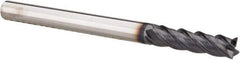 SGS - 3/16", 3/4" LOC, 3/16" Shank Diam, 2-1/2" OAL, 4 Flute, Solid Carbide Square End Mill - Single End, AlTiN Finish, Spiral Flute, 38° Helix, Centercutting, Right Hand Cut, Right Hand Flute, Series 7 - Exact Tool & Supply