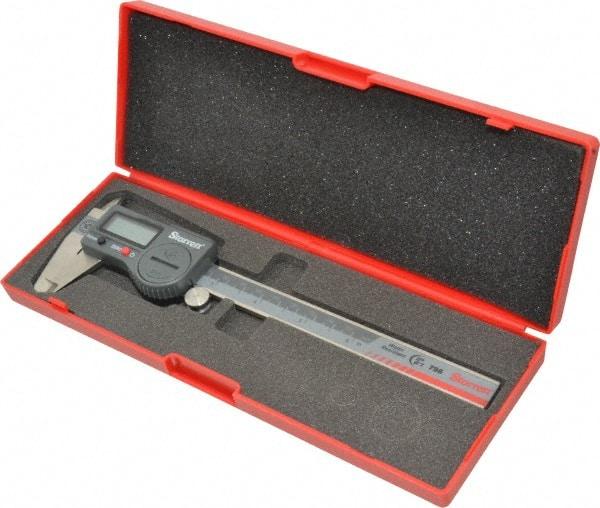 Starrett - 0 to 150mm Range, 0.01mm Resolution, IP67 Electronic Caliper - Stainless Steel with 1-1/2" Stainless Steel Jaws, 0.001" Accuracy, Serial Output - Exact Tool & Supply