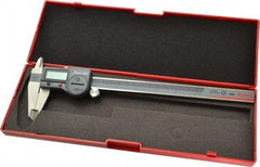 Starrett - 0 to 200mm Range, 0.01mm Resolution, IP67 Electronic Caliper - Stainless Steel with 1-7/8" Stainless Steel Jaws, 0.0015" Accuracy, Serial Output - Exact Tool & Supply