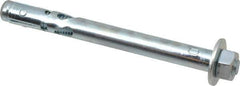 Powers Fasteners - 3/8" Diam, 3/8" Drill, 4" OAL, 1" Min Embedment Sleeve Concrete Anchor - 1018 Steel, Hex Nut Head, Hex Drive - Exact Tool & Supply