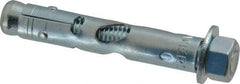 Powers Fasteners - 1/2" Diam, 1/2" Drill, 3" OAL, 1-1/4" Min Embedment Sleeve Concrete Anchor - 1018 Steel, Hex Nut Head, Hex Drive - Exact Tool & Supply