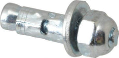 Powers Fasteners - 1/4" Diam, 1/4" Drill, 5/8" OAL, Sleeve Concrete Anchor - 1018 Steel, Acorn Nut Head, Hex Drive - Exact Tool & Supply