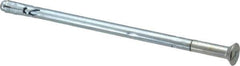 Powers Fasteners - 1/4" Diam, 1/4" Drill, 5-1/4" OAL, Sleeve Concrete Anchor - 1018 Steel, Flat Head, Combination Slotted/Phillips Drive - Exact Tool & Supply