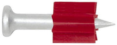 Powers Fasteners - 0.145" Shank Diam, Grade 1062 Steel Powder Actuated Drive Pin - 0.3" Head Diam, 2-3/4" Shank Length - Exact Tool & Supply