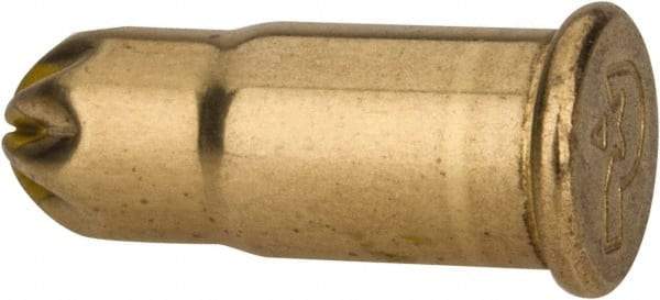 Powers Fasteners - Yellow, 0.22 Caliber, Power Load Powder Actuated Load - 2" Wide x 1-1/4" Deep x 2" High, For Use with HILTI DXE37; HILTI DXE72; P2200; P7200; RAMSET 721; RAMSET M70 - Exact Tool & Supply
