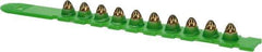 Powers Fasteners - 10 Load, Green, 0.27 Caliber, Power Load Strip Powder Actuated Load - 7" Wide x 2" Deep x 1-1/2" High, For Use with HILTI DX350; HILTI DX36M; HILTI DX451; HILTI DX460; P3500; P3600; PA351; PA3500; RAMSET SA270; VIPER - Exact Tool & Supply