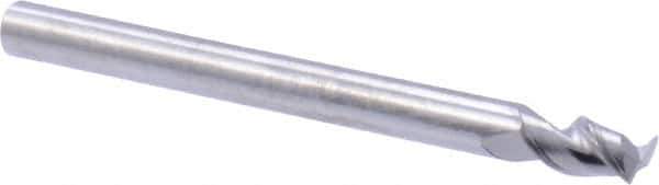 M.A. Ford - 5/32", 5/16" LOC, 5/32" Shank Diam, 2" OAL, 2 Flute, Solid Carbide Square End Mill - Single End, Uncoated, 37° Helix, Centercutting, Right Hand Cut, Right Hand Flute, Series 136 - Exact Tool & Supply