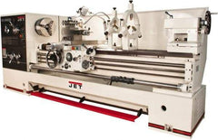 Jet - 26" Swing, 40" Between Centers, 230 Volt, Triple Phase Engine Lathe - 4MT Taper, 10 hp, 36 to 1,800 RPM, 4-1/8" Bore Diam - Exact Tool & Supply
