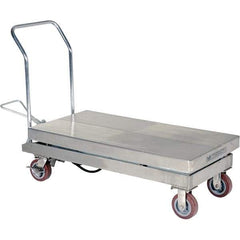 Vestil - 2,000 Lb Capacity Hydraulic Scissor Lift - 15" to 39" Lift Height, 47" Platform Length x 24" Platform Width - Exact Tool & Supply