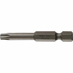 Wiha - T30 Power Bit - 1/4" Drive, 2" OAL - Exact Tool & Supply
